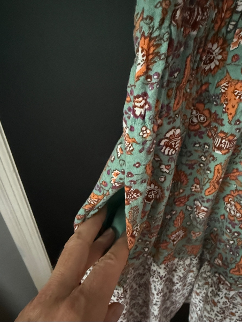 Universal Thread Cottage Floral Ruffle Mini Dress Size: L - Picture 3 of 6